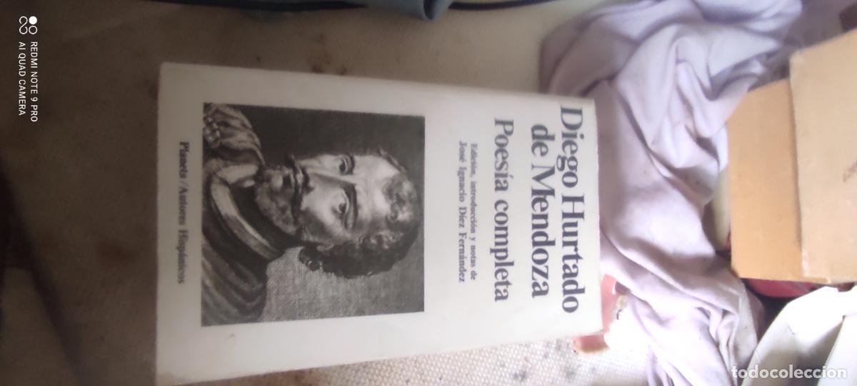 Libros de segunda mano: Diego Hurtado de Mendoza. POES&Iacute;A COMPLETA. Ed., introducci&oacute;n y notas de Jos&eacute; Ignacio D&iacute;ez Fern&aacute;ndez.