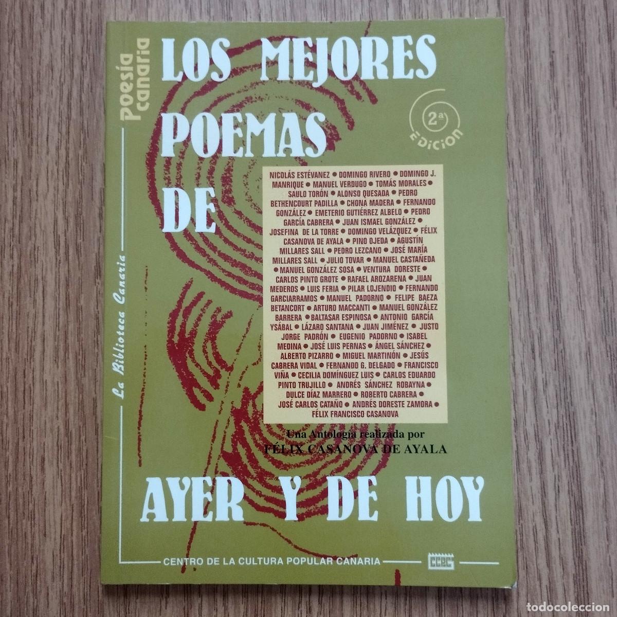 Libros de segunda mano: Libro LOS MEJORES POEMAS DE AYER Y DE HOY - POES&Iacute;A CANARIA | Tenerife - Canarias