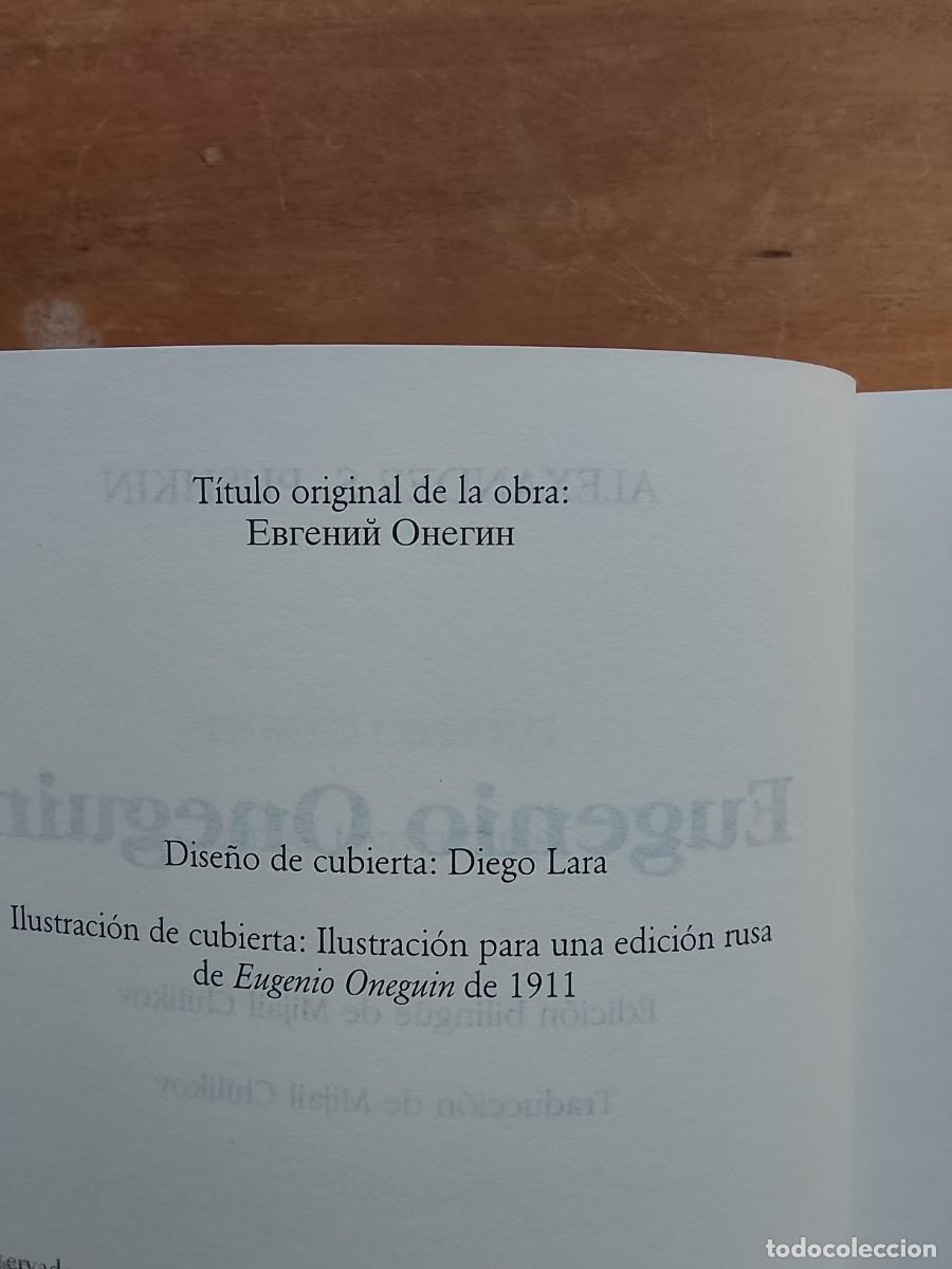 Libros de segunda mano: Alexander Pushkin, Eugenio Oneguin. Biling&uuml;e - Foto 3