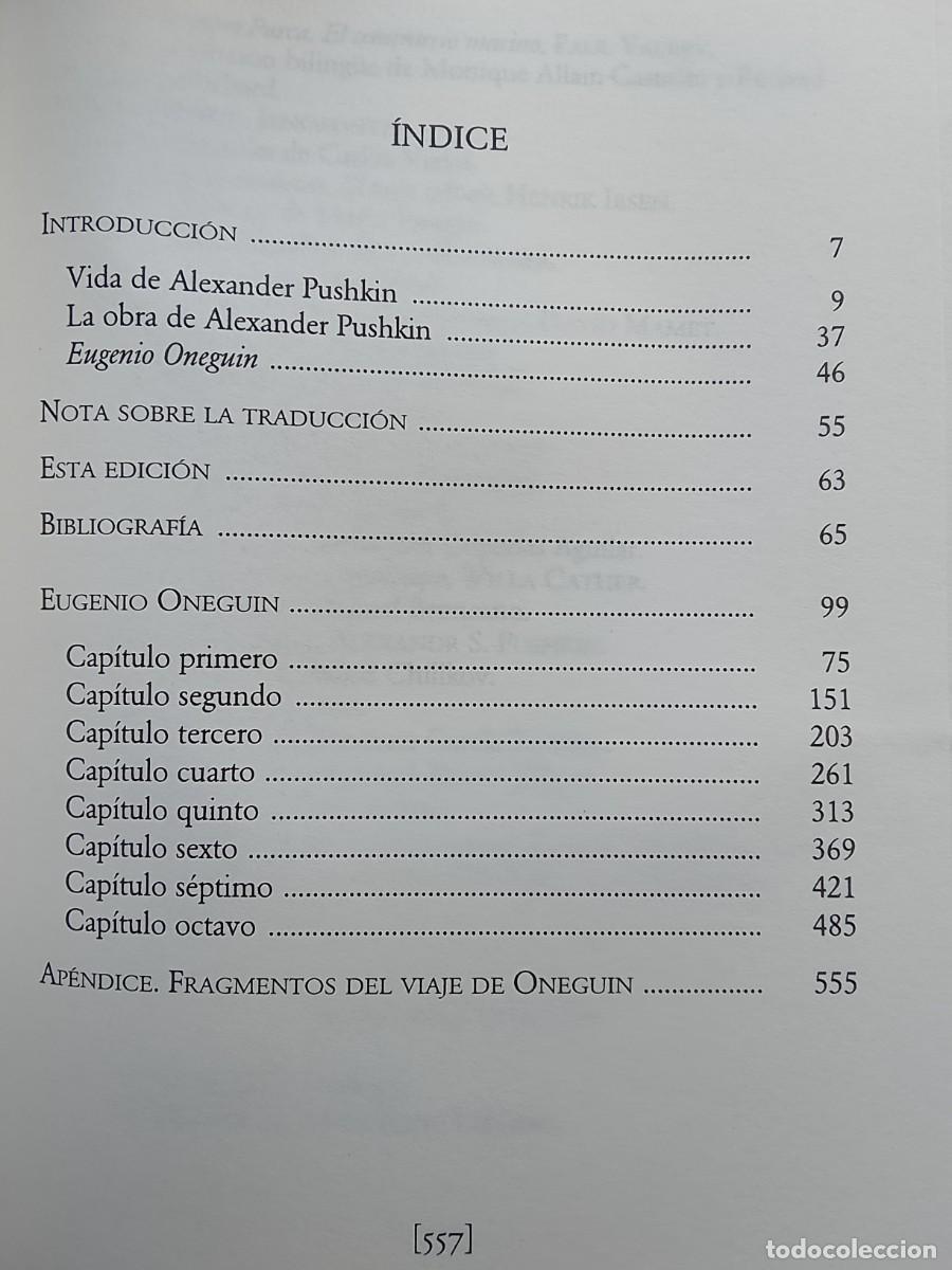 Libros de segunda mano: Alexander Pushkin, Eugenio Oneguin. Biling&uuml;e - Foto 6
