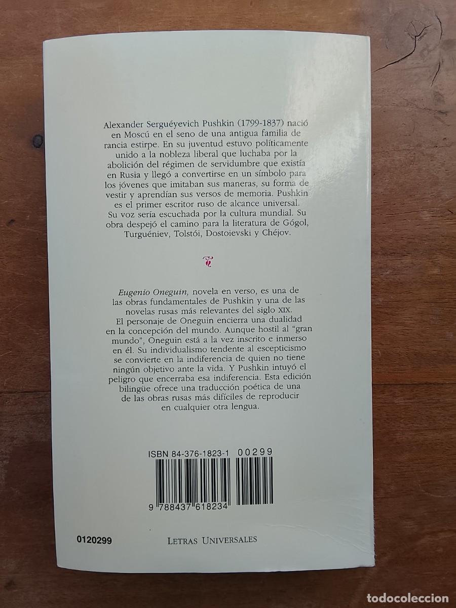 Libros de segunda mano: Alexander Pushkin, Eugenio Oneguin. Biling&uuml;e - Foto 7