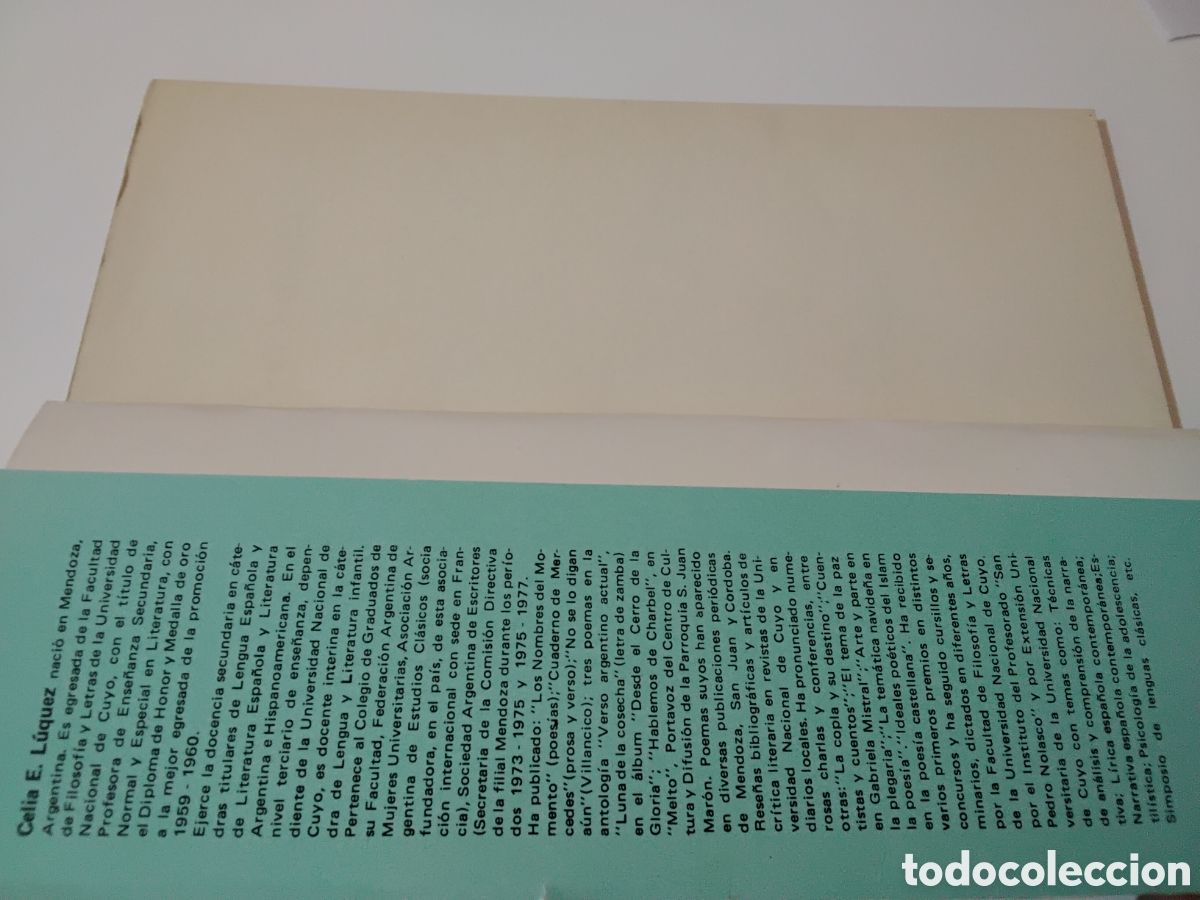 Libros de segunda mano: Celia E. L&uacute;quez &ndash; La voz y el eco &ndash; Primera Edici&oacute;n &ndash; 1977 - Foto 2