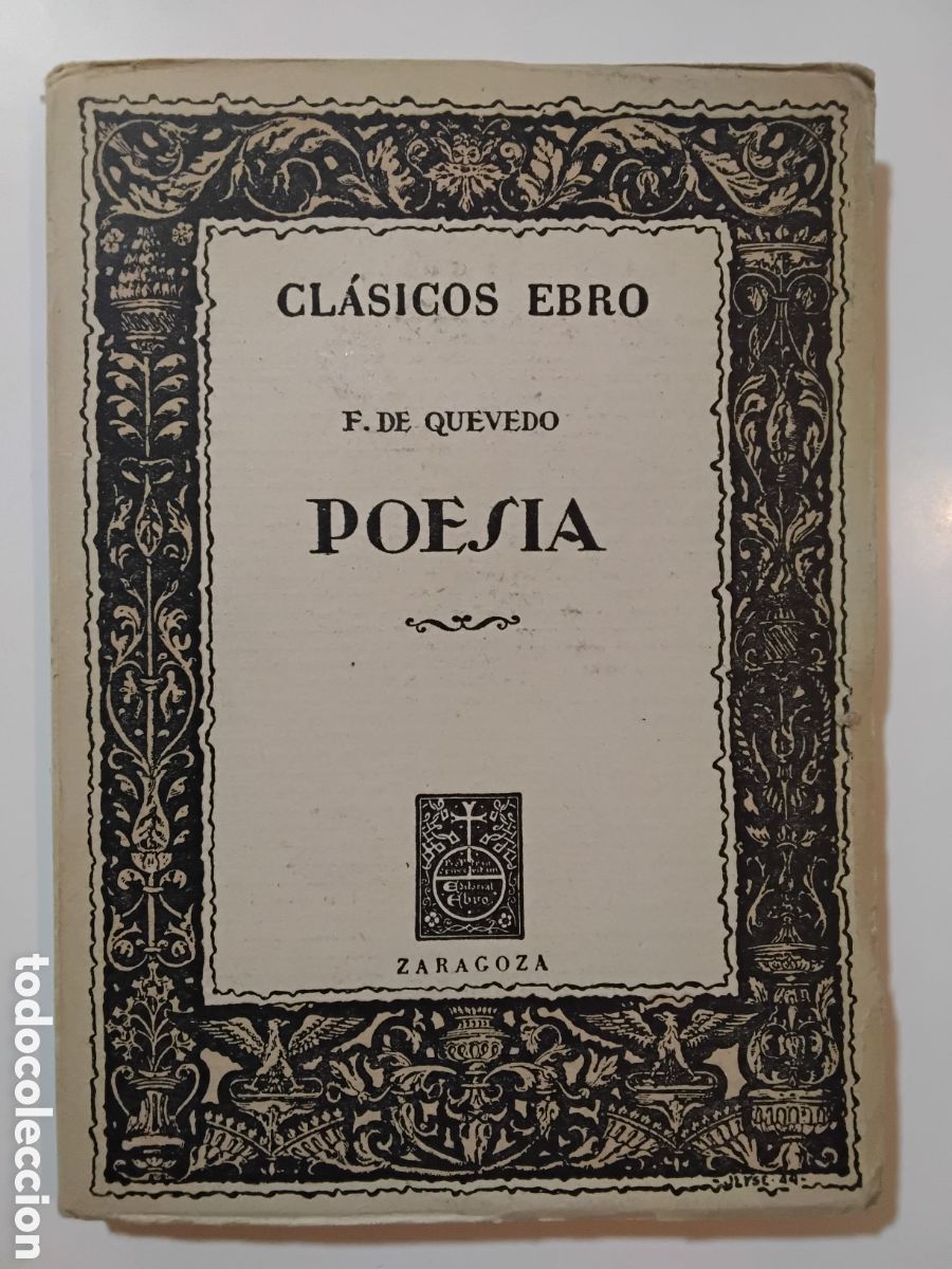 Libros de segunda mano: Francisco de Quevedo - Poes&iacute;a - Editorial Ebro - 1957