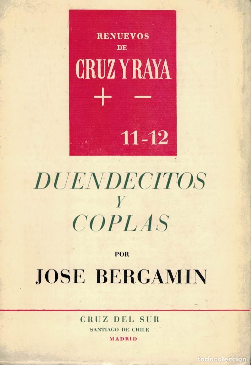 Libros de segunda mano: Jos&eacute; Bergam&iacute;n, Duendecitos y Coplas / Renuevos de Cruz y Raya 11-12