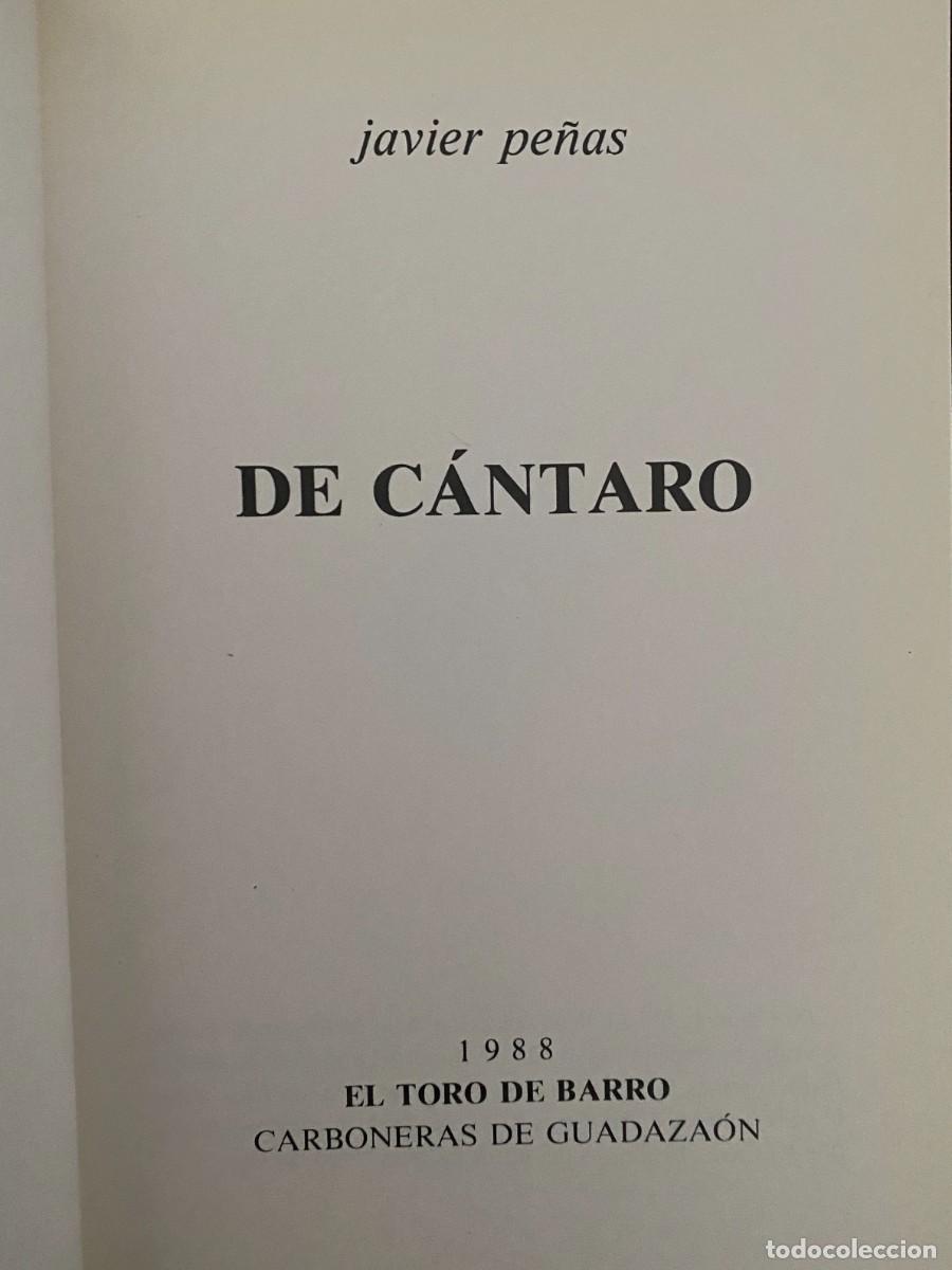 Libros de segunda mano: Javier PE&Ntilde;AS, De c&aacute;ntaro, El toro de barro - Foto 3