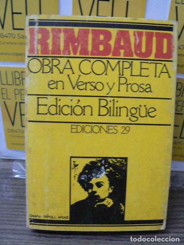Libros de segunda mano: Rimbaud: Obra Completa. Prosa y Poes&iacute;a: Ed. biling&uuml;e - Arthur Rimbaud - Ediciones 29 - R&iacute;o Nuevo, 32