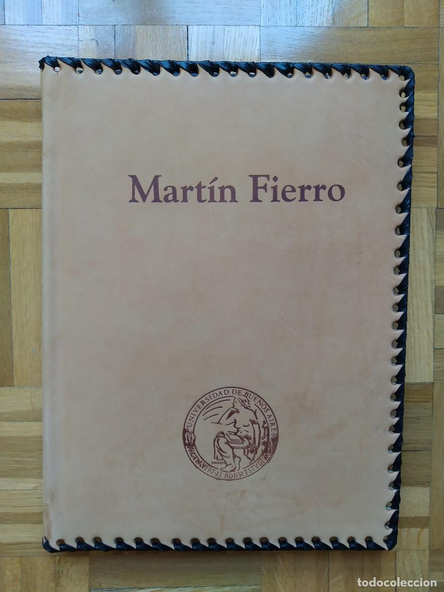 Libros de segunda mano: LIBRO MARTIN FIERRO JOSE HERNANDEZ DIBUJOS CASTAGMINO POESIA ARGENTINA TAPA CUERO VER FOTOS