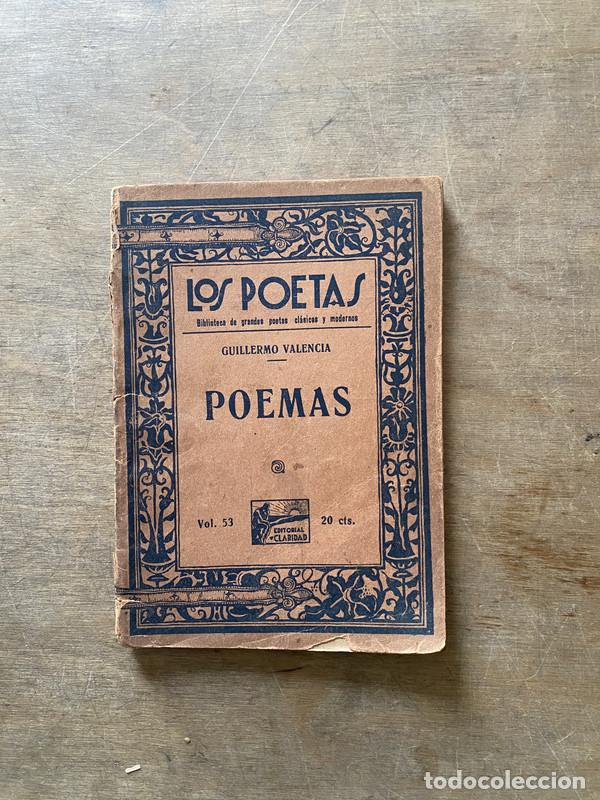 Libros de segunda mano: Poemas - Valencia Guillermo