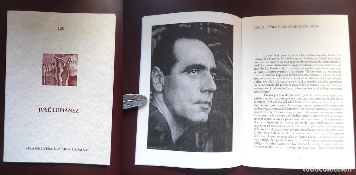 Libros de segunda mano: Jos&eacute; Lupi&aacute;&ntilde;ez, Aula de Literatura Jos&eacute; Cadalso, n&ordm; 120, Pr&oacute;logo Rolando Salas, numerado 271/350