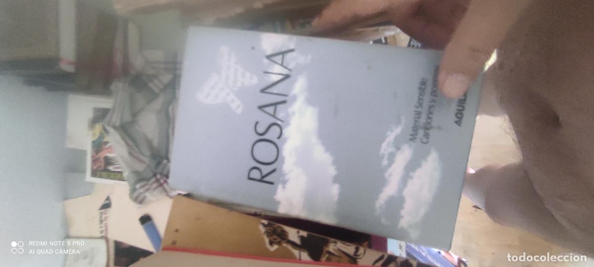 Libros de segunda mano: ROSANA. MATERIAL SENSIBLE CANCIONES Y POEMAS. AGUILAR.