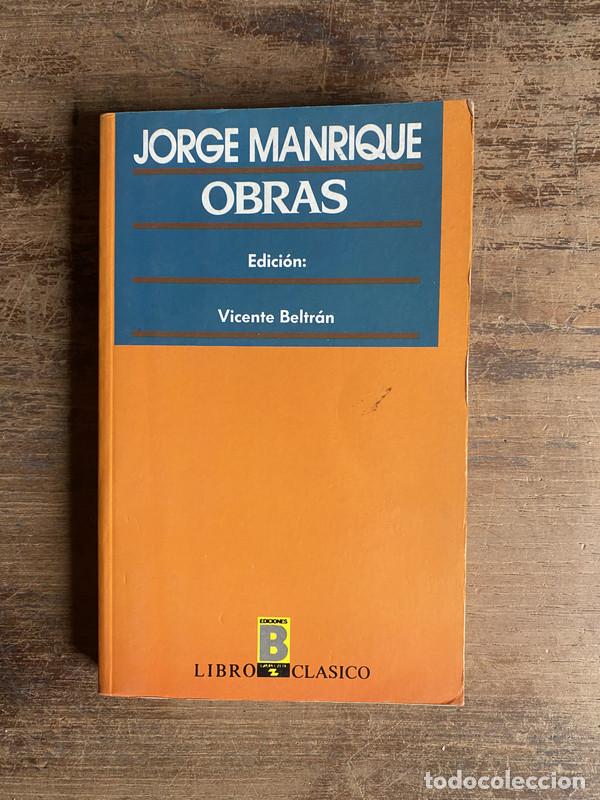 Libros de segunda mano: Obras - Manrique Jorge - Foto 1