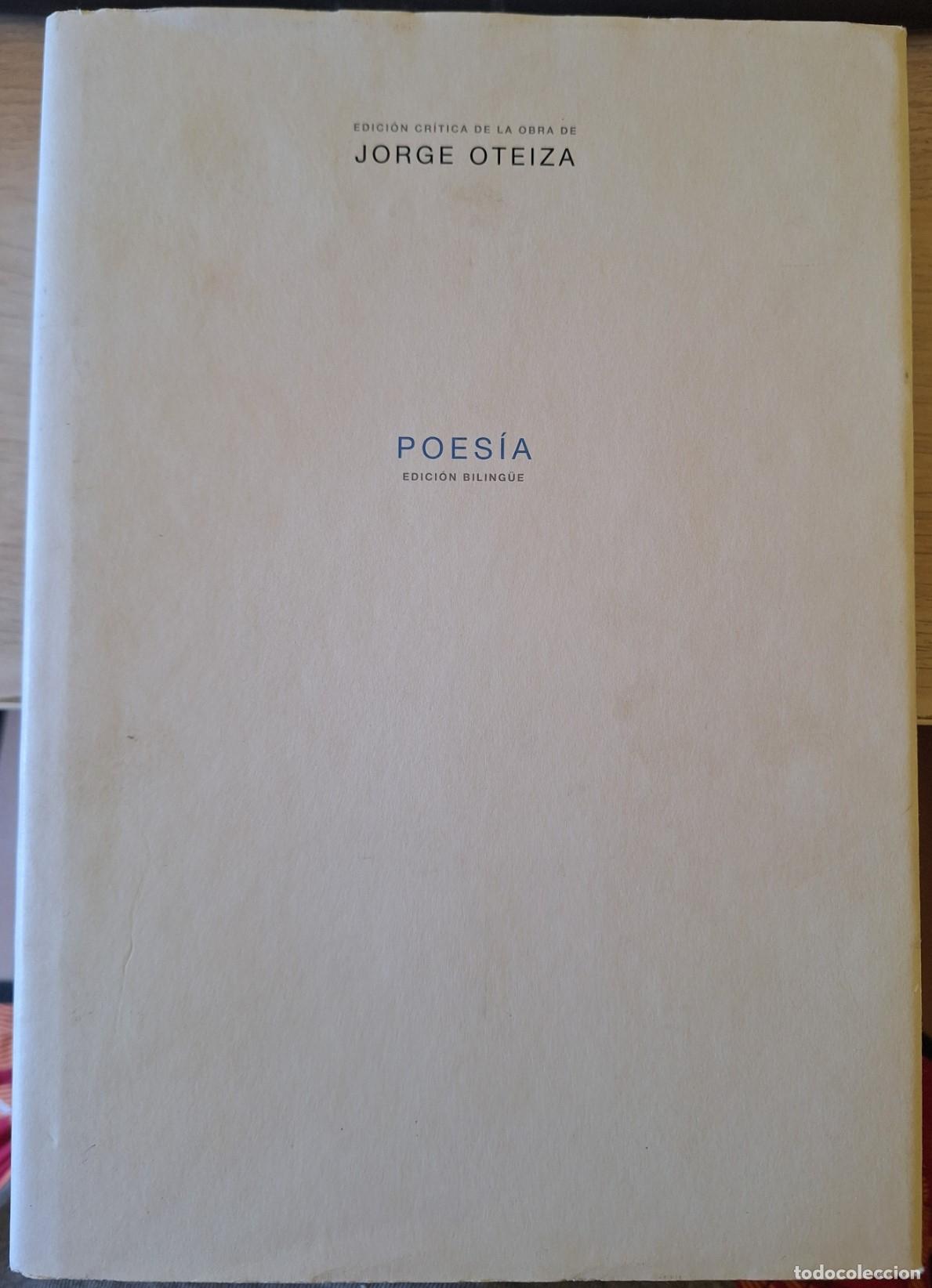 Libros de segunda mano: POESIA. EDICION BILING&Uuml;E. - OTEIZA, Jorge.
