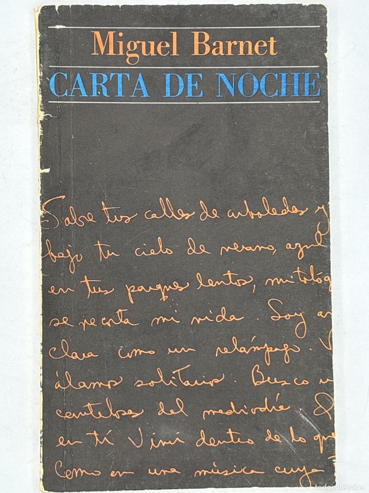 Libros de segunda mano: Carta de noche - Miguel Barnet