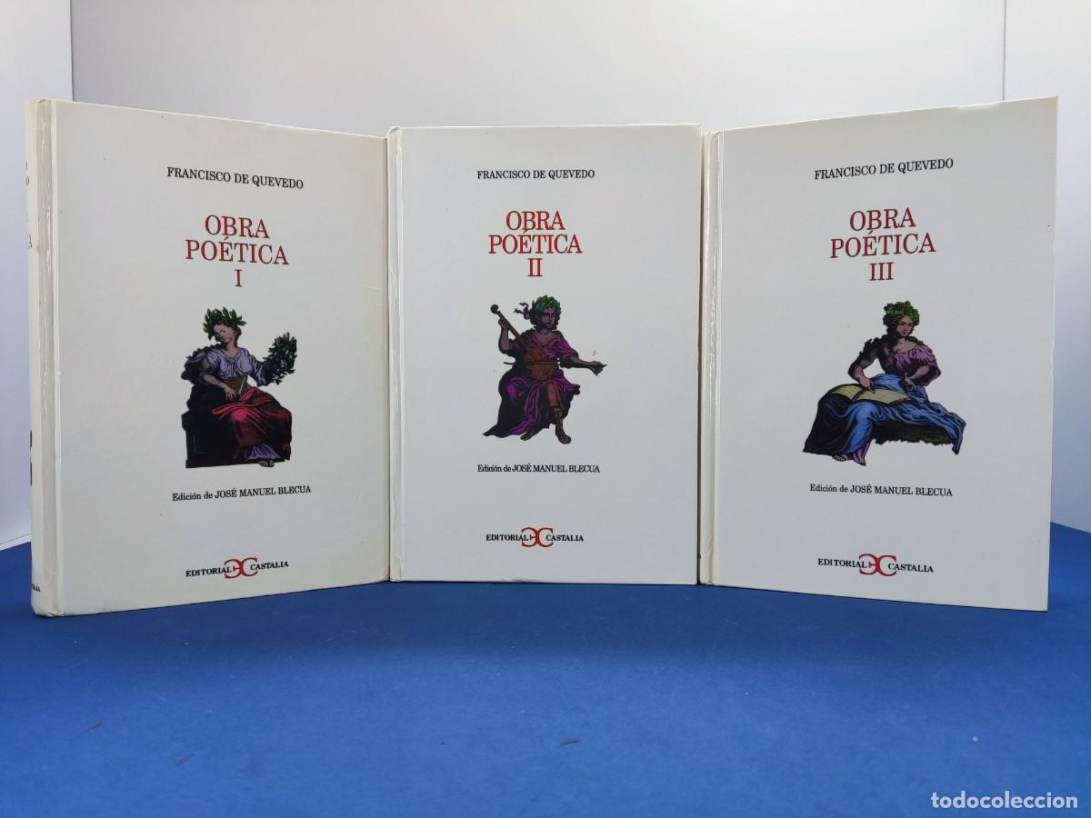 Libros de segunda mano: FRANCISCO DE QUEVEDO. OBRA PO&Eacute;TICA / EDICI&Oacute;N DE JOS&Eacute; MANUEL BLECUA / 1999. CASTALIA