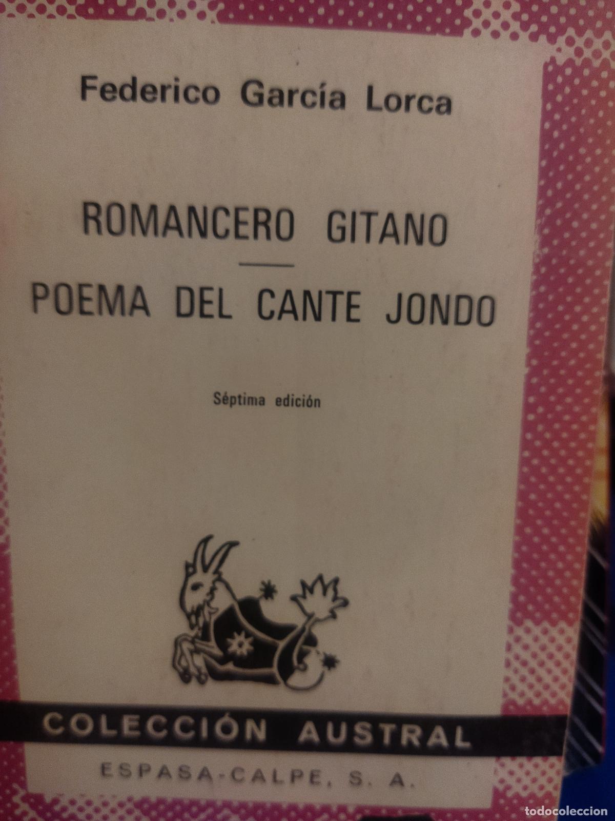 Libros de segunda mano: Romancero gitano/ poema del cante jondo