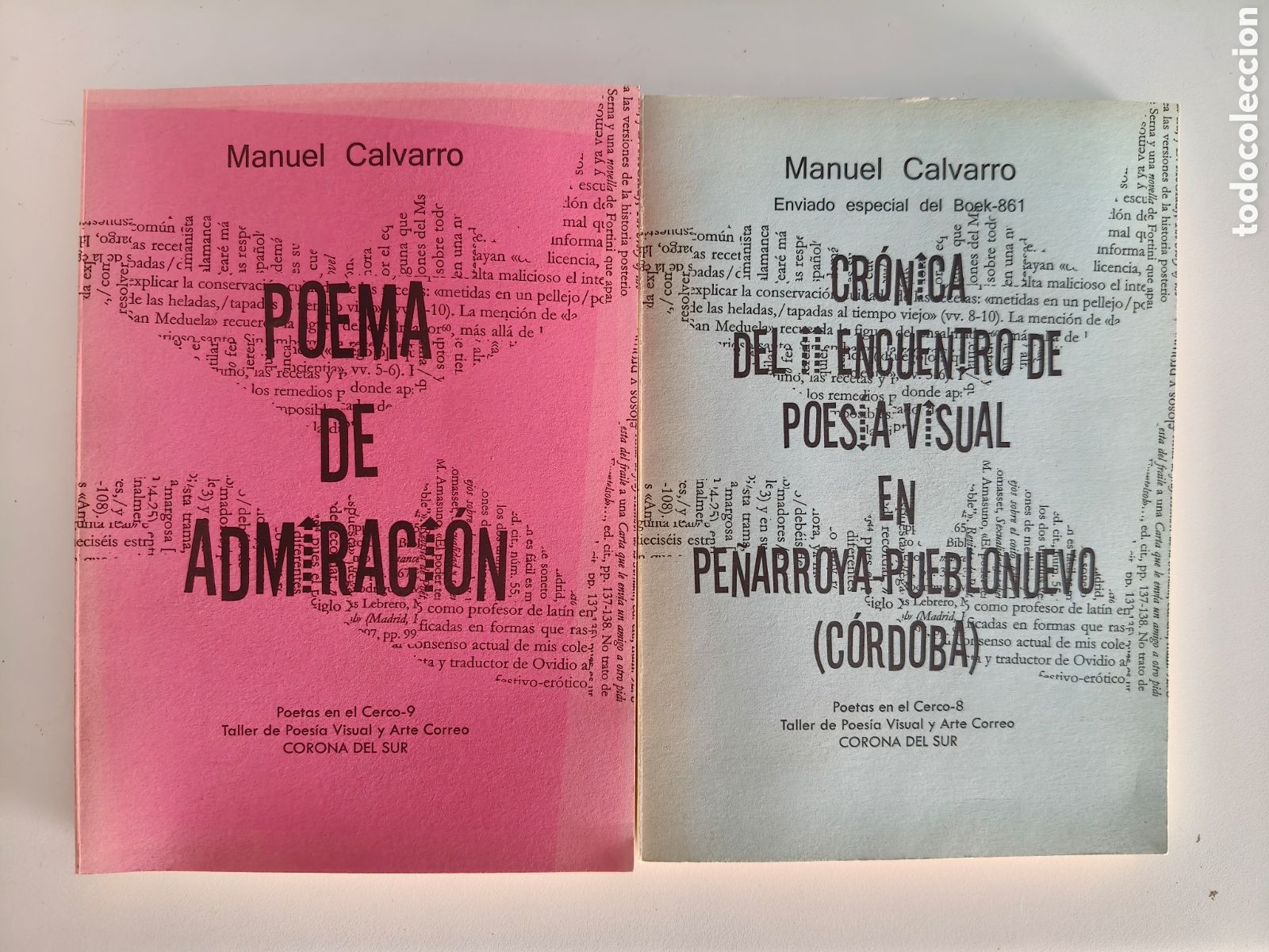 Livres d'occasion: Libros de poes&iacute;a visual. Serie sin numerar de 25 ejemplares. Manuel Calvarro 2008. Con dedicatoria