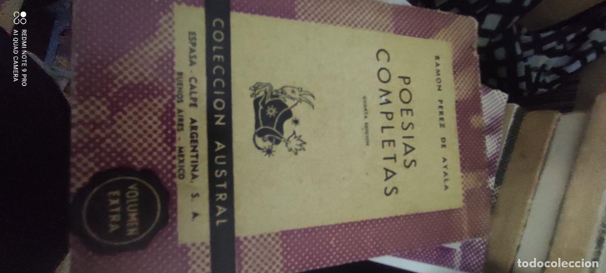 Libros de segunda mano: Perez de Ayala Poes&iacute;as completas. Austral