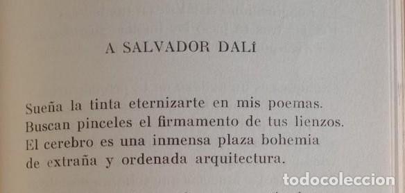 Libros de segunda mano: poema dedicado a Federico Garc&iacute;a Lorca y Salvador Dal&iacute; 1965 autor amigo d Dal&iacute; ilustrado Julio Viera