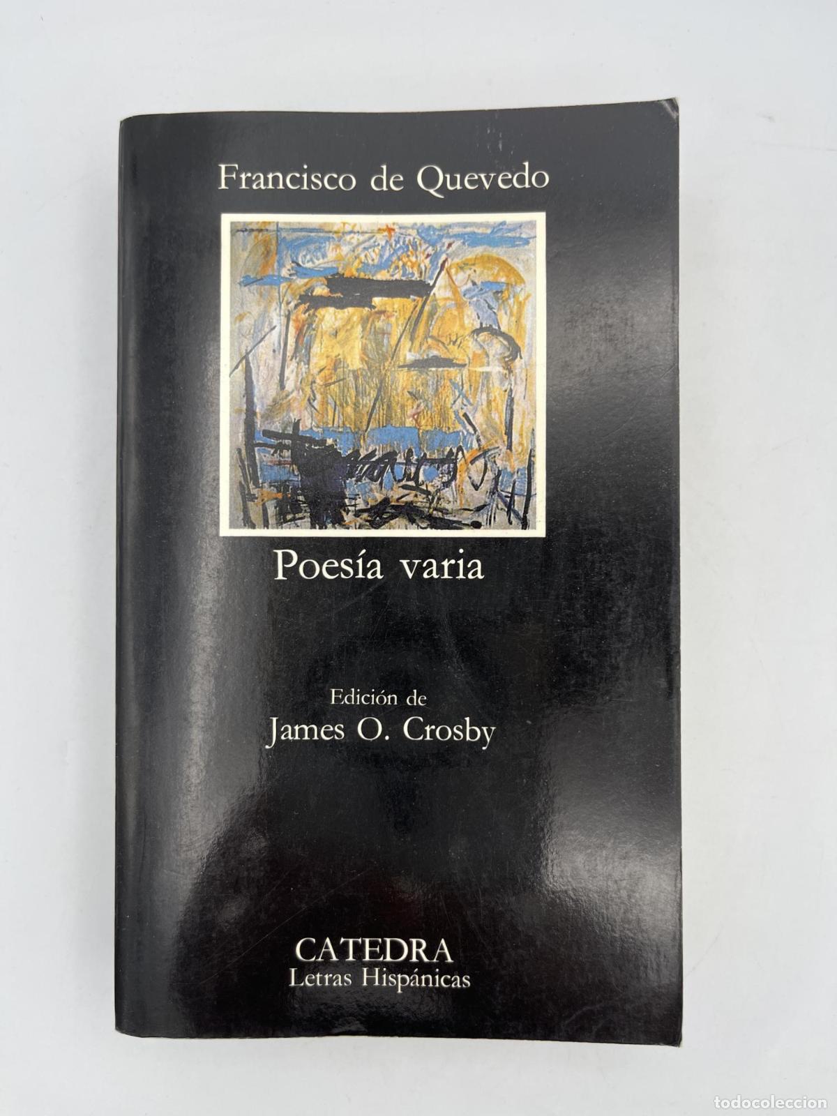 Libros de segunda mano: Poes&iacute;a varia - Francisco De Quevedo