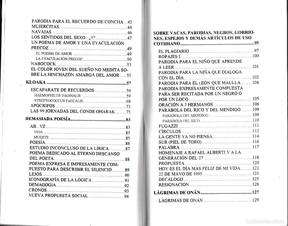 Libros de segunda mano: VERSOS DE KLOAKA. KARL OHARAK. EDICIONES ALTAZOR 1995 - Foto 4