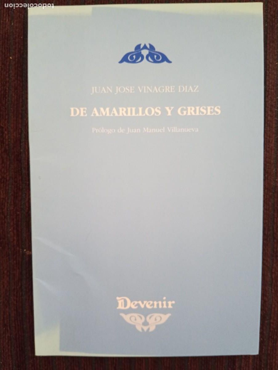Libros de segunda mano: Juan Jos&eacute; Vinagre D&iacute;az. De amarillos y grises. Pr&oacute;logo de Juan Manuel Villanueva. Devenir