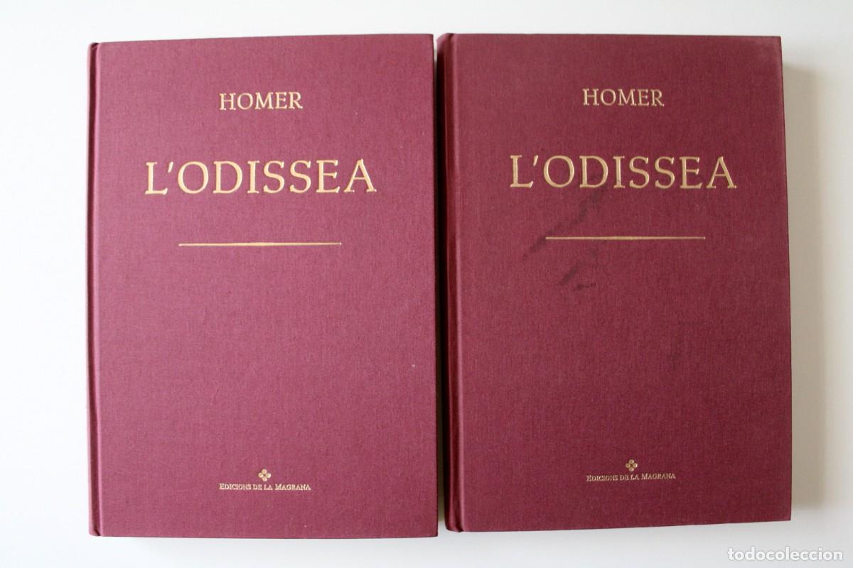 Libros de segunda mano: Homer - L'Odissea I i II. Traducci&oacute; Carles Riba. Facs&iacute;mil - Edicions de La Magrana 1993