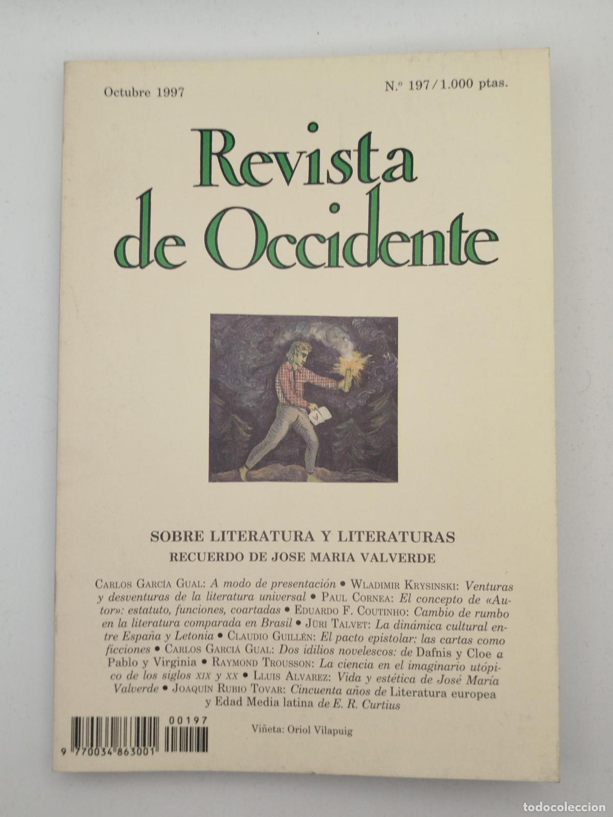 Libros de segunda mano: Revista de Occidente N&ordm; 197 -