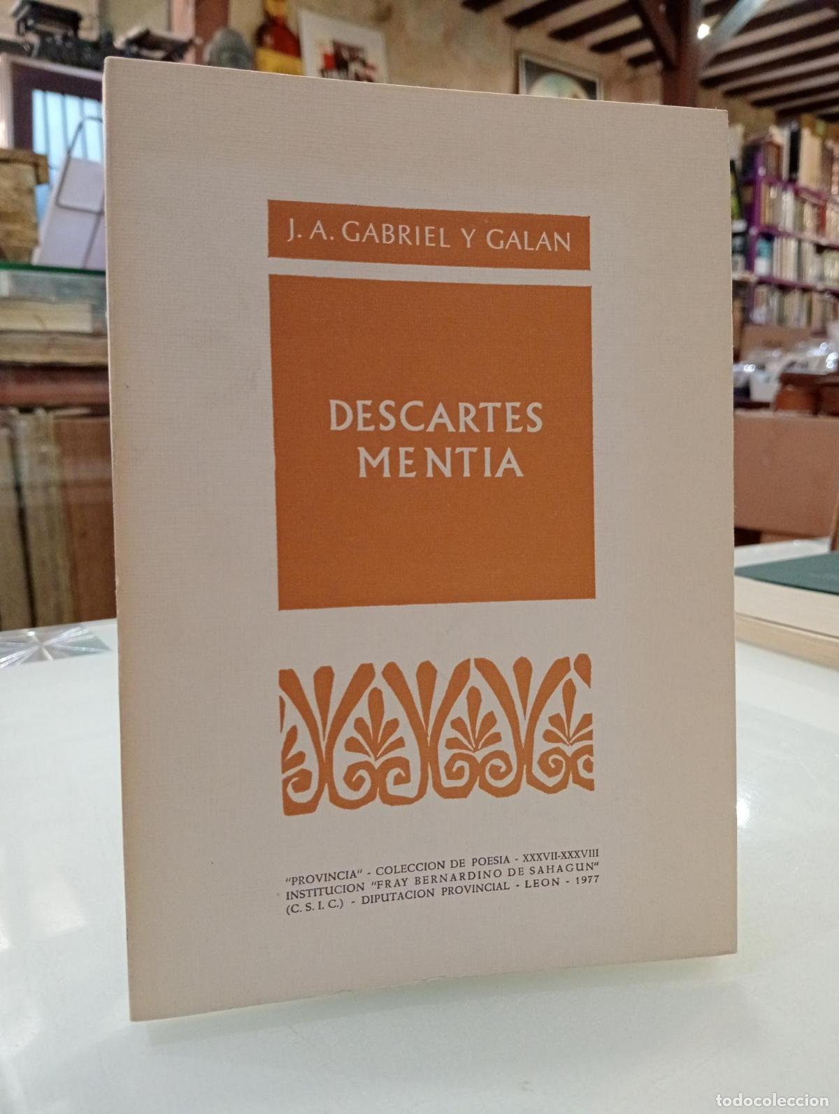 Libros de segunda mano: Descartes ment&iacute;a - Gabriel y Gal&aacute;n, J.A.