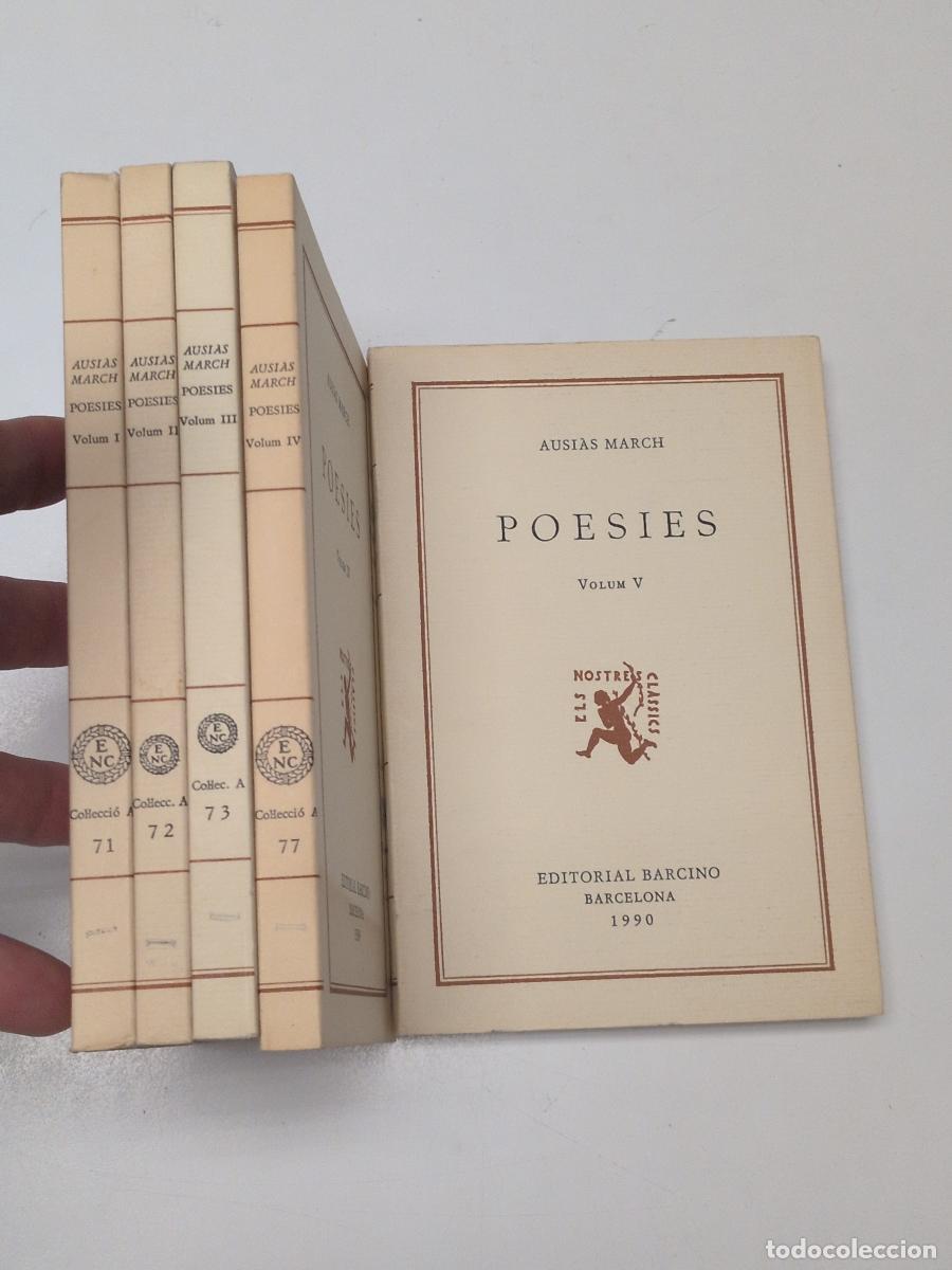 Libros de segunda mano: Poesies (5 volums) - March, Ausias
