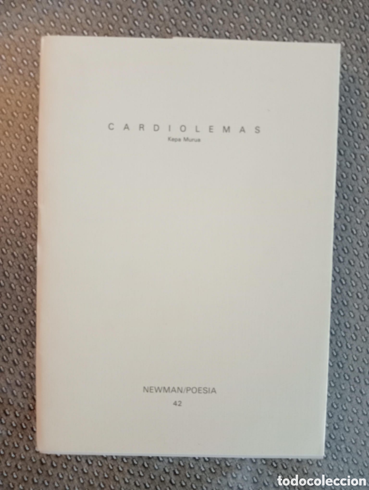 Libros de segunda mano: Cardiolemas / Kepa Murua. Col. NEWMAN / POESIA n&ordm; 43.