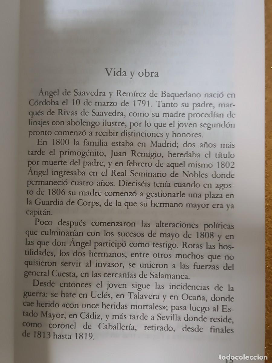 Libros de segunda mano: ROMANCES HIST&Oacute;RICOS. DUQUE DE RIVAS - Foto 6