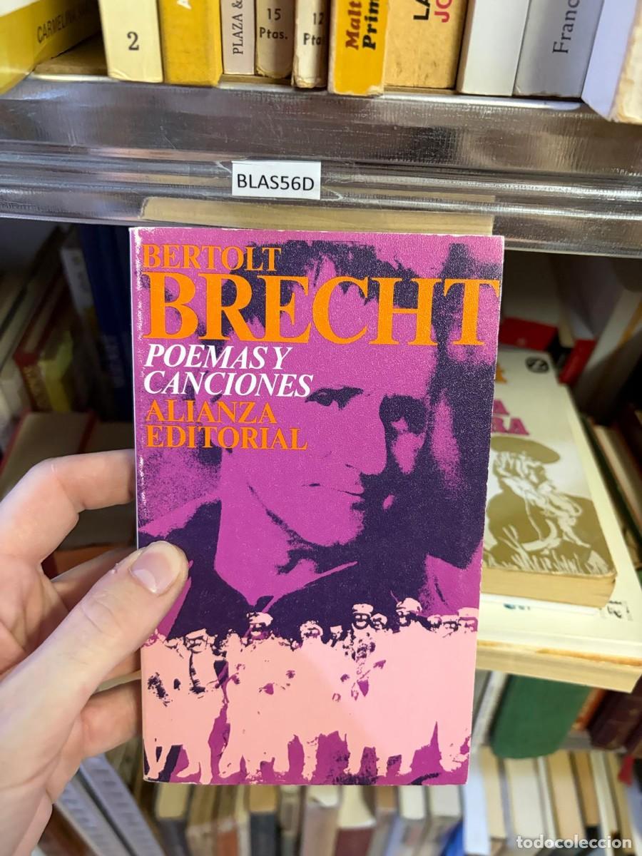 Libros de segunda mano: BLAS56D &mdash; Poemas y canciones &mdash; Bertolt Brecht &mdash; Alianza Editorial.