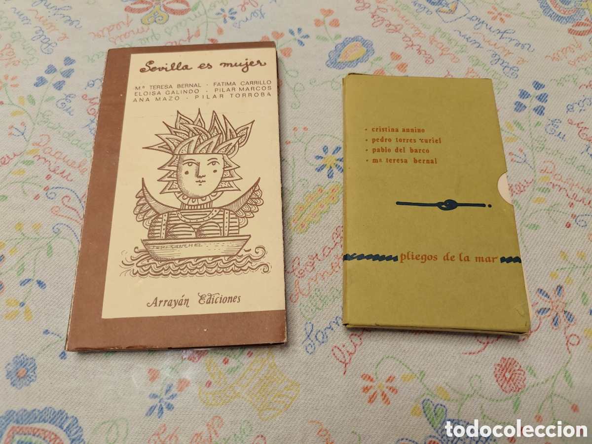 Libros de segunda mano: SEVILLA ES MUJER + Pliegos del Mar. Array&aacute;n ediciones. 1984.