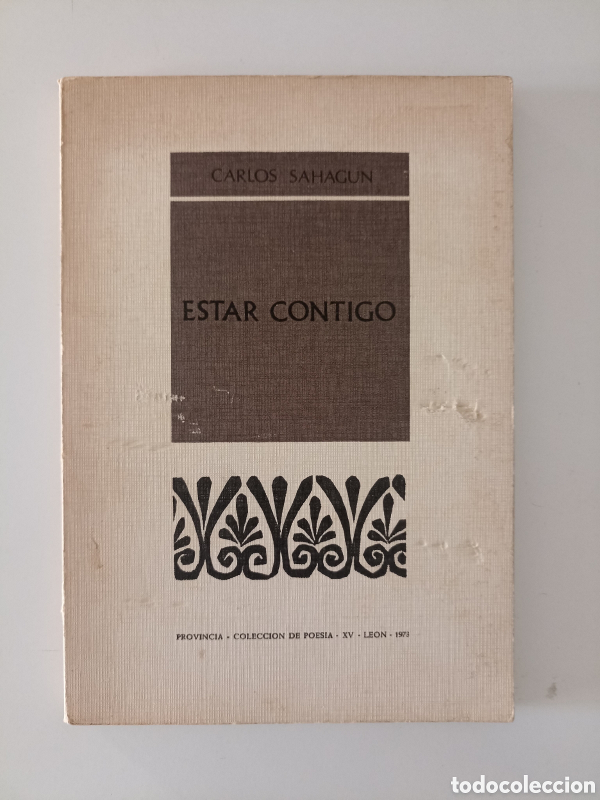 Libros de segunda mano: Carlos Sahag&uacute;n - Estar contigo (Provincia, Le&oacute;n, 1973)