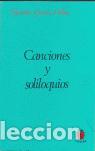 Libros de segunda mano: Canciones y soliloquios. - Garc&iacute;a Calvo, Agust&iacute;n.