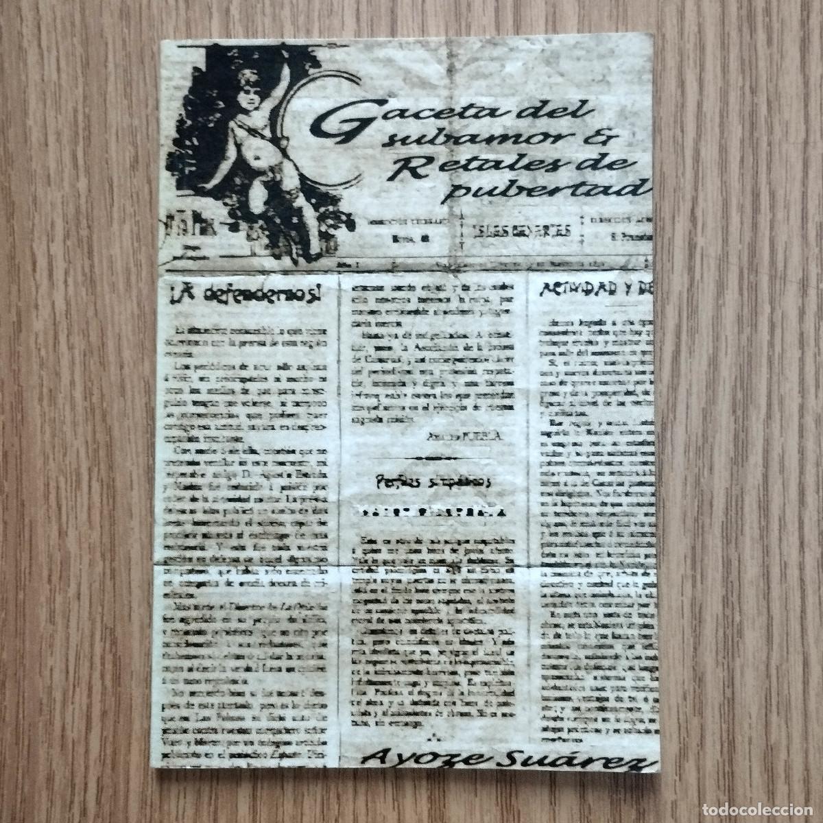 Libros de segunda mano: Libro GACETA DEL SUBAMOR & RETALES DE PUBERTAD | AYOZE SU&Aacute;REZ | Tenerife - Canarias