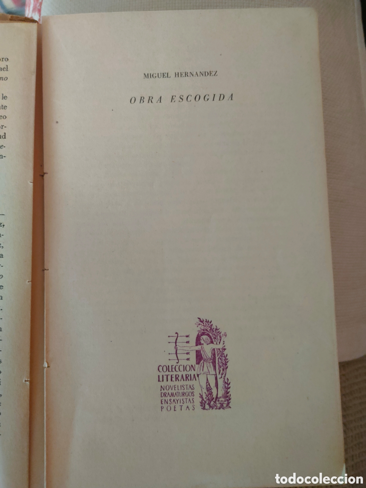 Libros de segunda mano: Obra escogida Miguel Hern&aacute;ndez - Foto 2