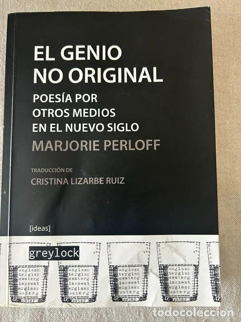 Libros de segunda mano: El genio no original -Marjorie Perloff-