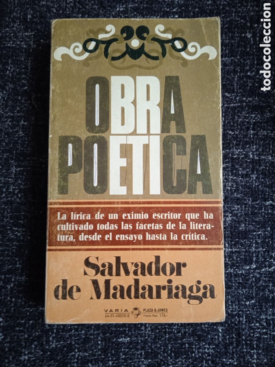 Libros de segunda mano: Obra po&eacute;tica / Salvador de Madariaga