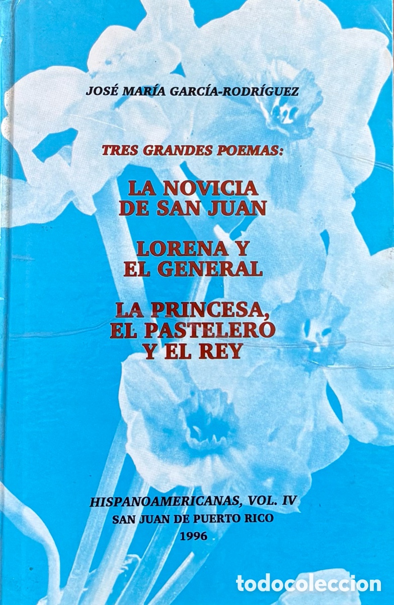 Libros de segunda mano: Libro raro de poes&iacute;a puertorrique&ntilde;a (1996) &ndash; Tres Grandes Poemas &ndash; Jos&eacute; Mar&iacute;a Garc&iacute;a-Rodr&iacute;guez