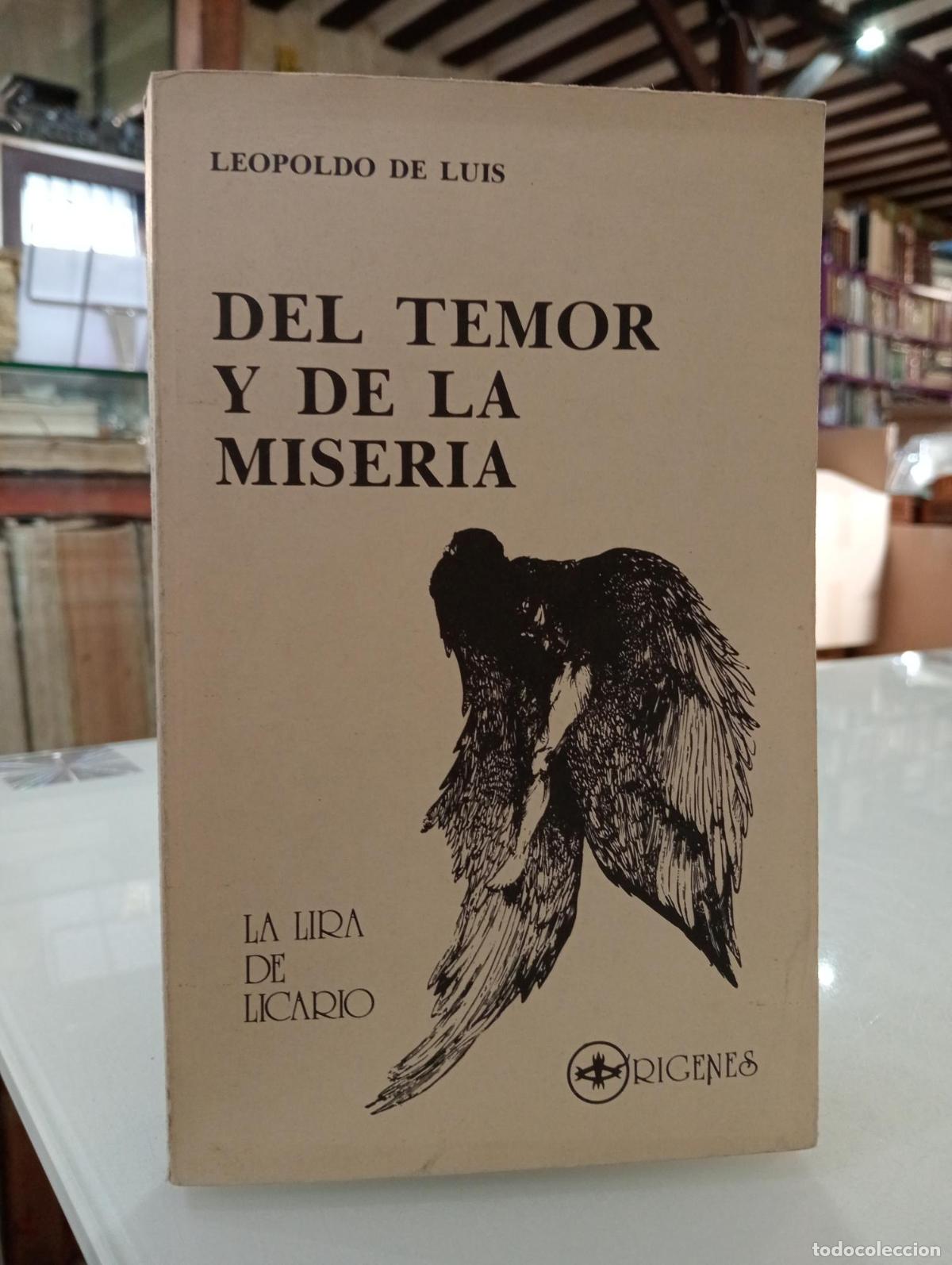 Libros de segunda mano: Del temor y de la miseria - De Luis, Leopoldo.
