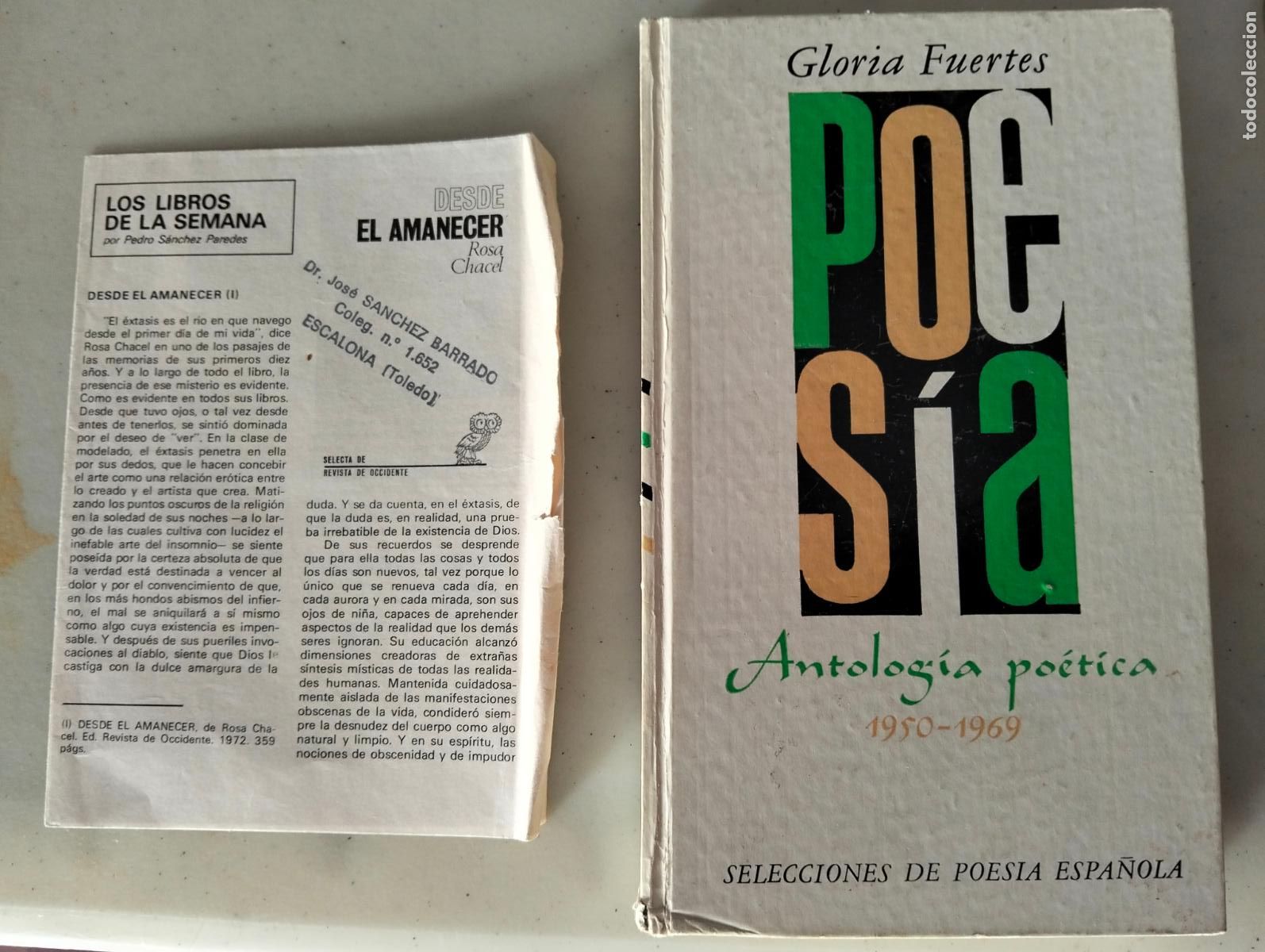 Libros de segunda mano: Literatura. Poesia. Antologia Poetica 1950-1969, Gloria Fuertes, ed. Plaza, 1970.VISITA CATALOGO L55