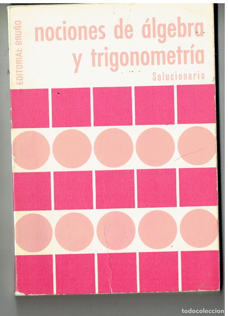 Libros de segunda mano: NOCIONES DE &Aacute;LGEBRA Y TRIGONOMETR&Iacute;A. SOLUCIONARIO. EDT. BRU&Ntilde;O. 1978 (ST/PR5).