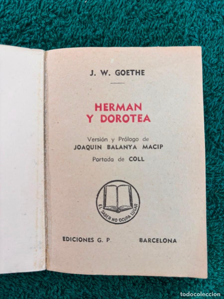 Libros de segunda mano: Herman y Dorotea - Goethe - Foto 3
