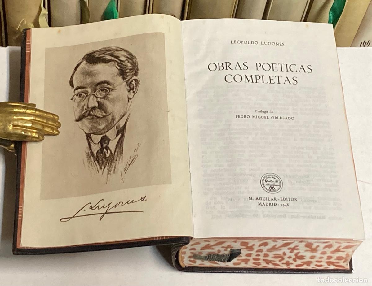 Libros de segunda mano: A&Ntilde;O 1948 - OBRAS PO&Eacute;TICAS COMPLETAS DE LEOPOLDO LUGONES - AGUILAR COLECCI&Oacute;N JOYA 1&ordf; EDICI&Oacute;N