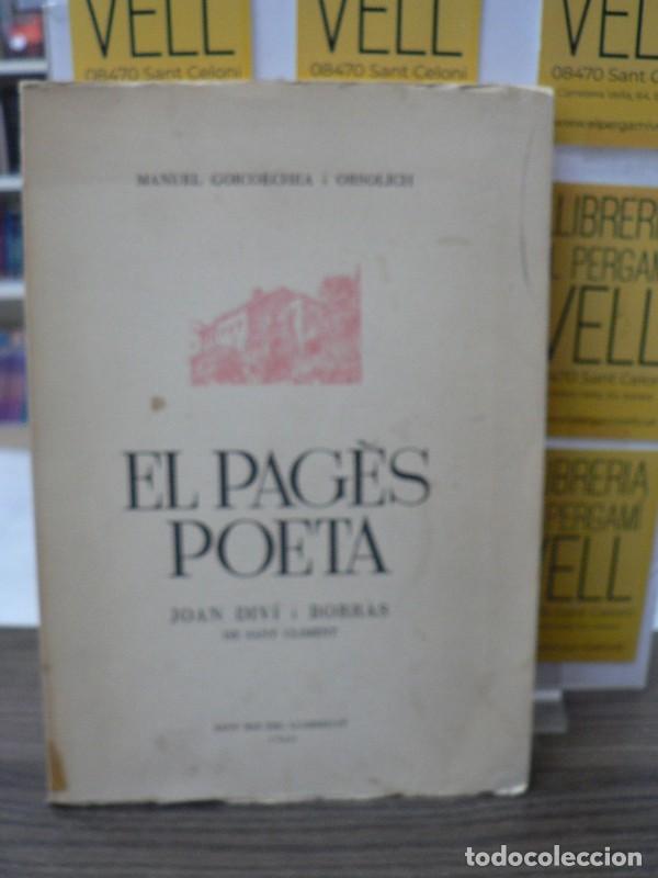 Libros de segunda mano: El pag&egrave;s poeta - Joan Div&iacute; i Borr&agrave;s de Sant Climent - Biblioteca Popular - 1963, 1&ordf; ed.
