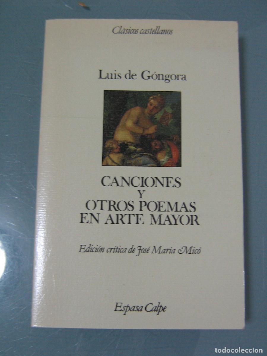 Libros de segunda mano: CANCIONES - Gongora.