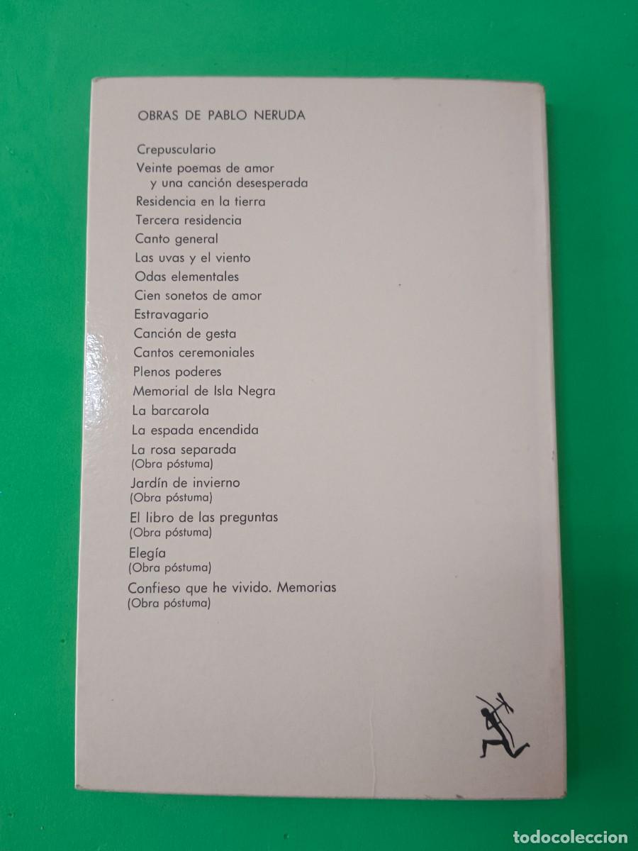 Libros de segunda mano: RESIDENCIA EN LA TIERRA PABLO NERUDA - Foto 3