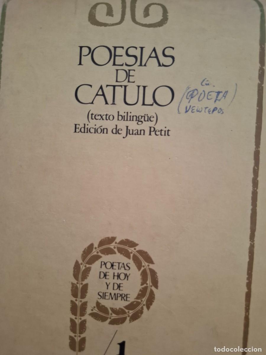 Second hand books: poes&iacute;as de C&aacute;tulo texto biling&uuml;e lat&iacute;n castellano edici&oacute;n Juan Petit