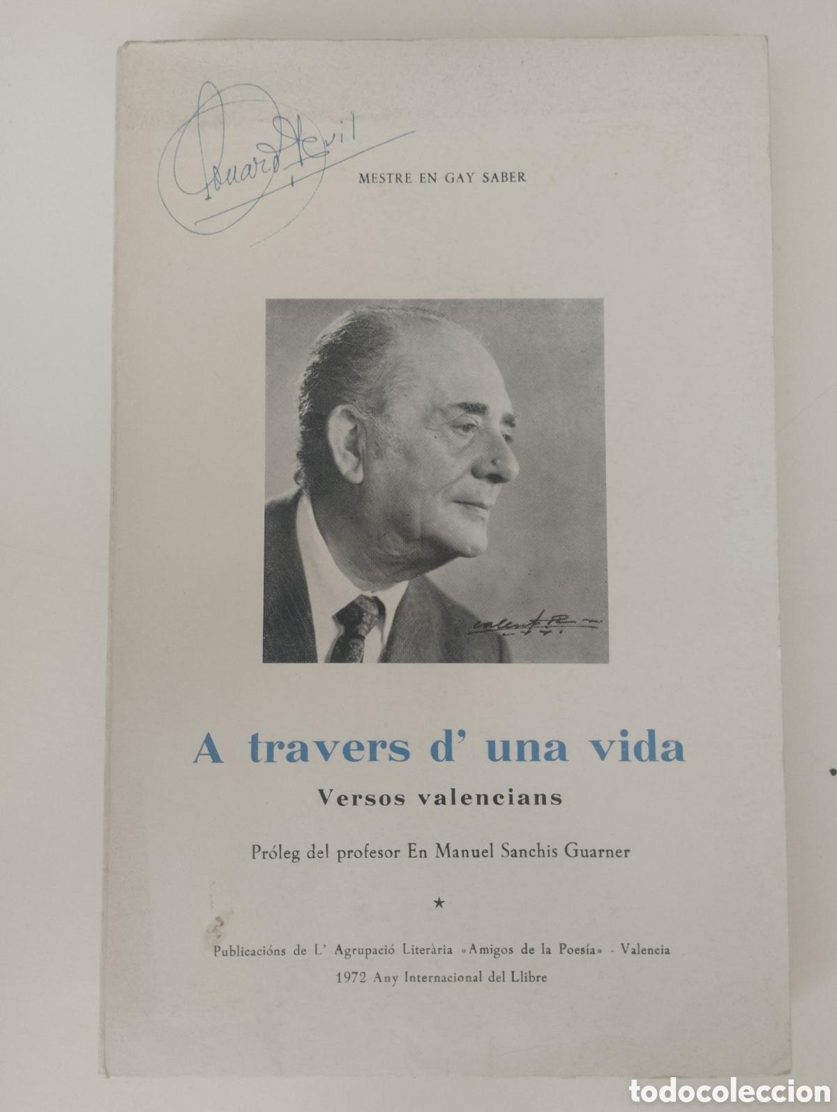 Libros de segunda mano: A travers d'una vida. Versos valencians.